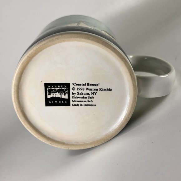 Vtg Coastal Breeze Lighthouse Coffee Tea Mug Cup 1998 Warren Kimble - Picture 8 of 13